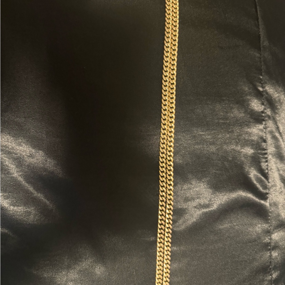 Black Jacket with Gold Zipper
